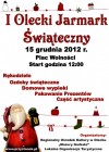 15 grudnia - I Olecki jarmark Świąteczny