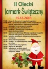 15 grudnia - II Olecki Jarmark Świąteczny