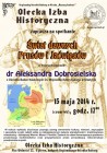 15 maja - spotkanie z dr Alicją Aleksandrą Dobrosielską