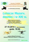27.10.2014 r. - Lotnicze Mazury, dawniej i w XXI w.