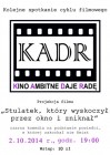2 października - kolejne spotkanie cyklu filmowego KADR