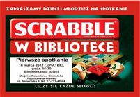 Zapraszamy na SCRABBLE w bibliotece