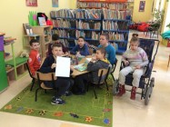 Centrum Edukacji przy DS w Olecku odwiedzaj bibliotek