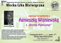 8 listopada - spotkanie z Agnieszką Wiśniewską